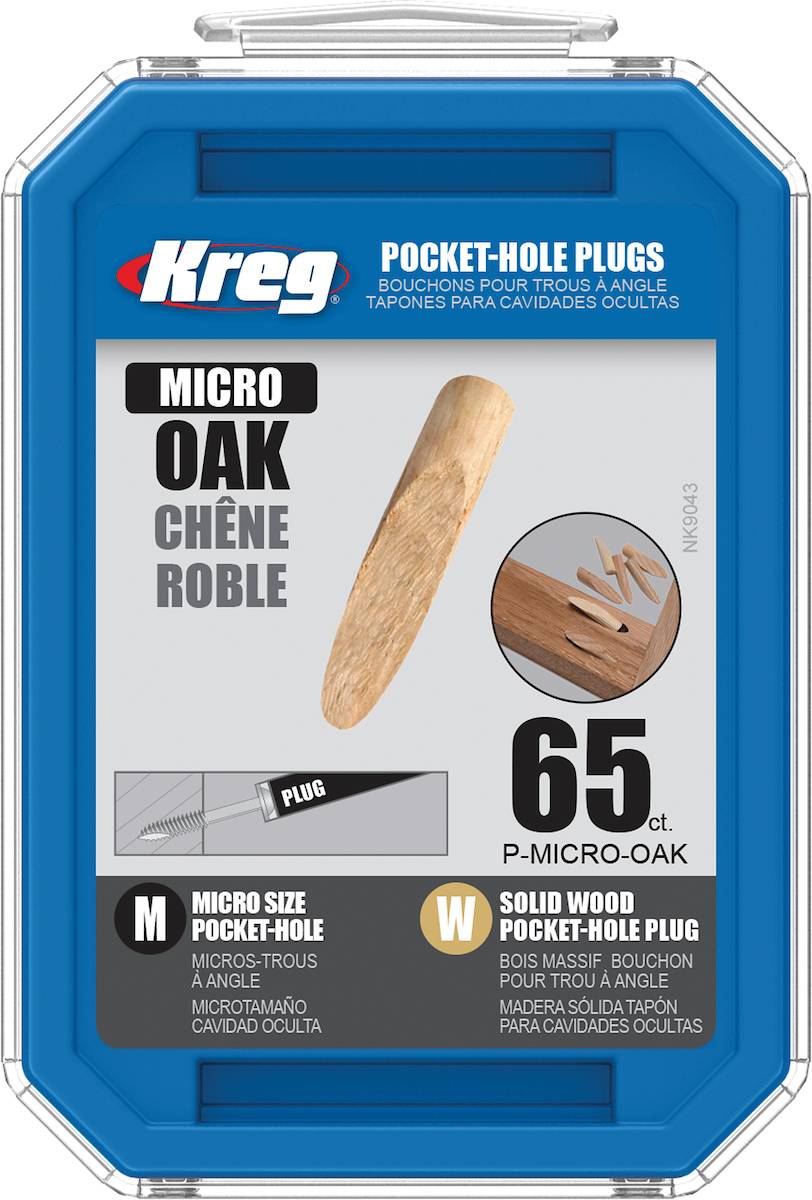 Bouchons micro Pocket-Hole en chêne massif - KREG - P-MICRO-OAK