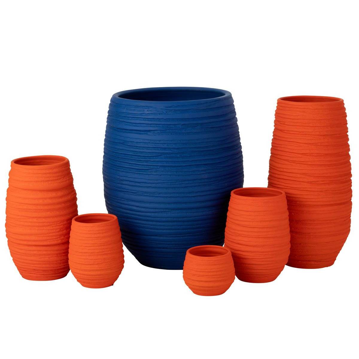 Vase en Céramique "Fiesta" 40cm Orange - Image 2