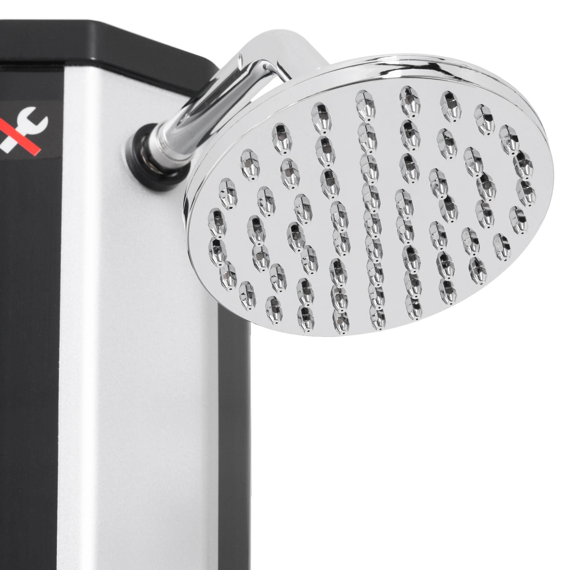 Ecd-Germany - Douche solaire pour l’extérieur 35 litres noir/argent + robinet raccord eau pied - Imagen 3