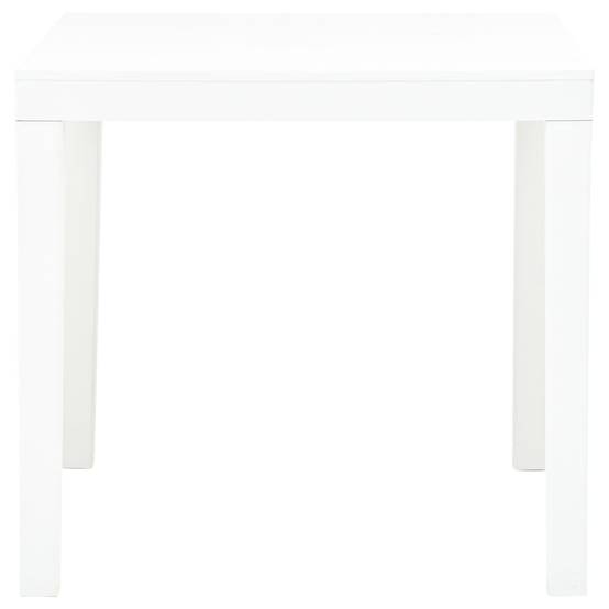 Table de jardin plastique blanc 78 x 78 x 72 cm - PANGIVO - Image 2