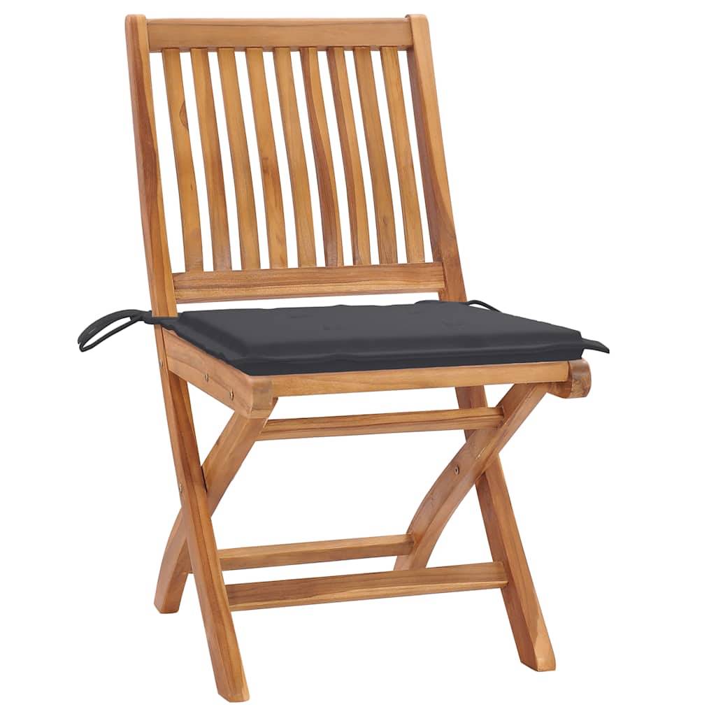 Prolenta Premium - Lot de 4 Chaise bois composite  Meindert Anthracite 46,5 X 58 X 88 cm  - P87209A - Image 2