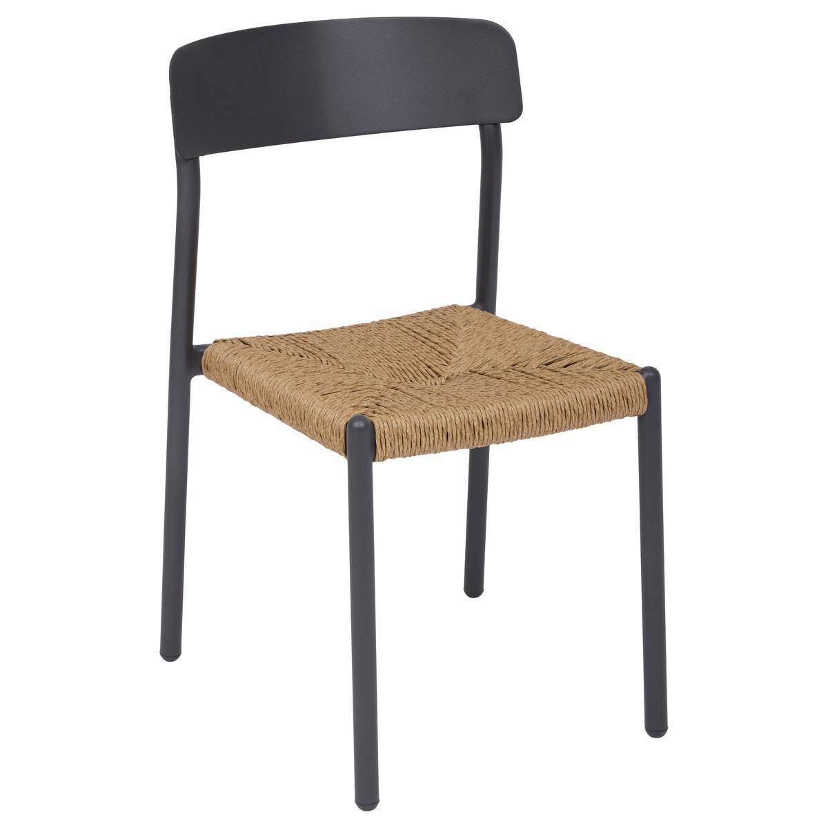 Hesperide - Chaise de jardin Wistty empilable gris graphite Hespéride - Image 1