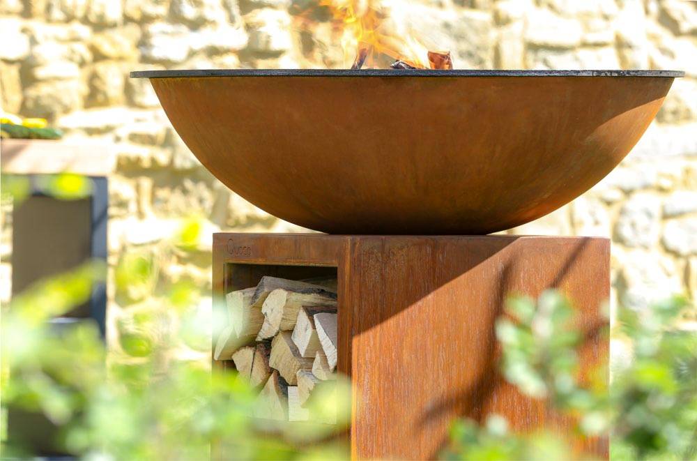 Quoco - Brasero Piatto Large Corten Ø94 - Quoco - Imagen 4