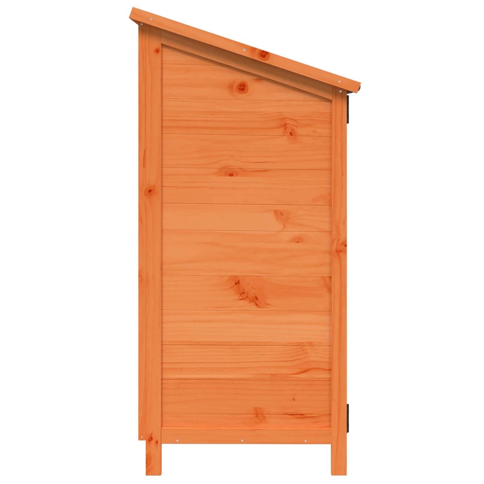 Vidaxl - Abri de jardin Marron 59,5 x 56 x 113,5 cm Bois de Sapin Massif 0.3m² vidaXL 42033439 - Image 7