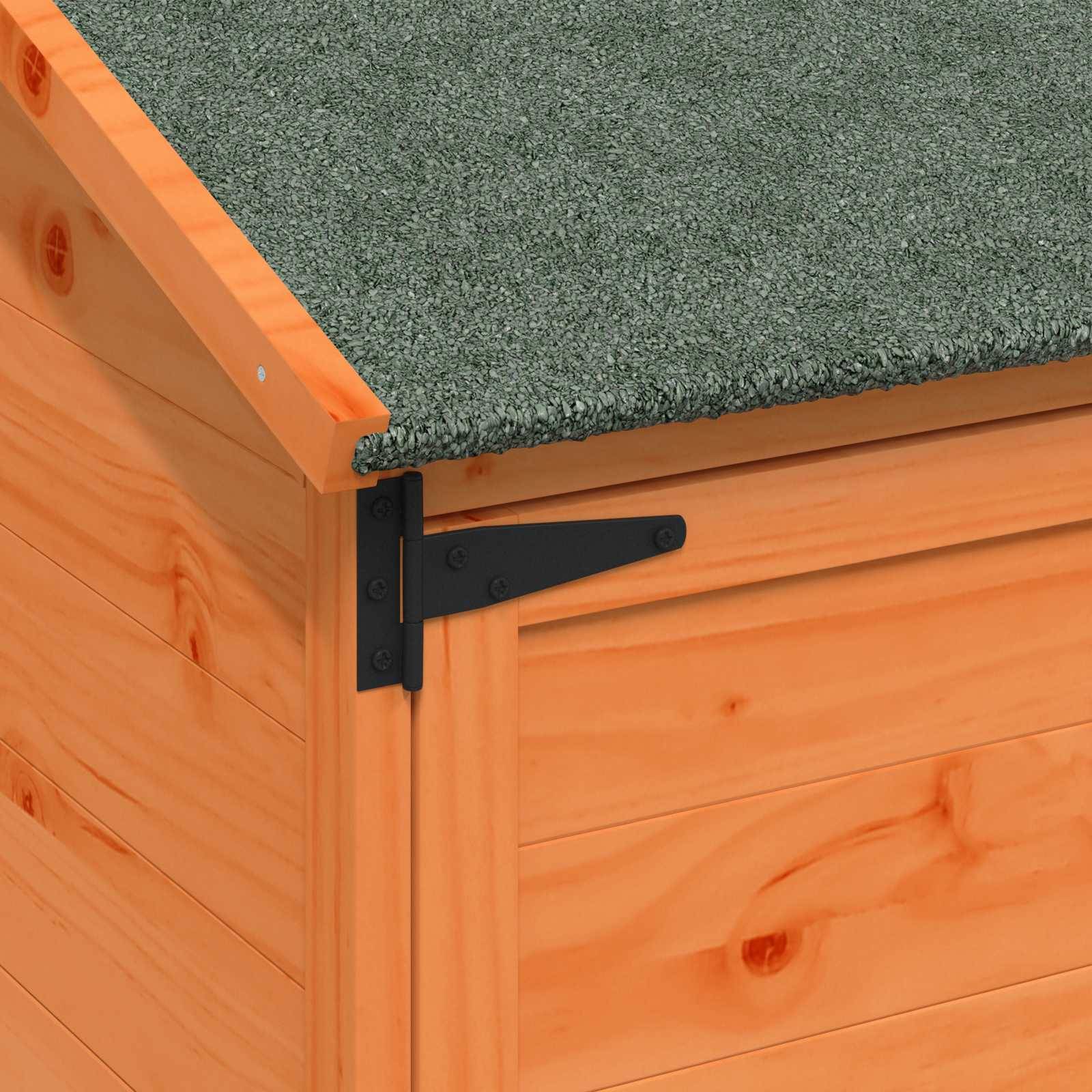 Vidaxl - Abri de jardin Marron 59,5 x 56 x 113,5 cm Bois de Sapin Massif 0.3m² vidaXL 42033439 - Image 9