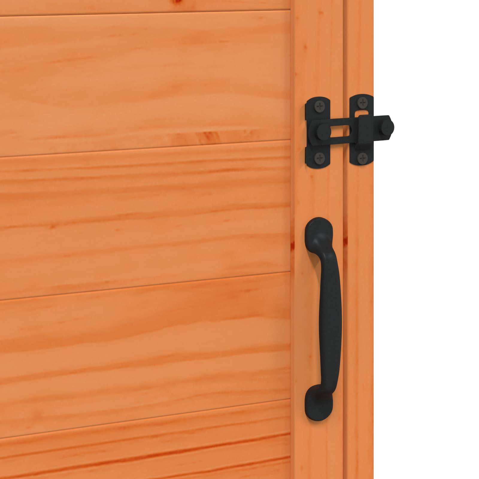 Vidaxl - Abri de jardin Marron 59,5 x 56 x 113,5 cm Bois de Sapin Massif 0.3m² vidaXL 42033439 - Image 10