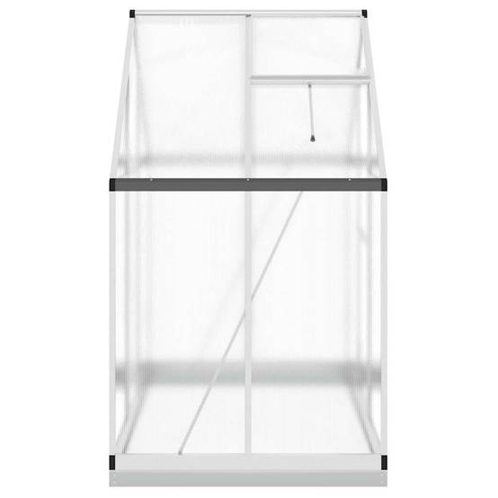 Serre de Jardin Aluminium Polycarbonate 1,93m² avec Base Argent - ComfortXL Outdoor Living - Image 4