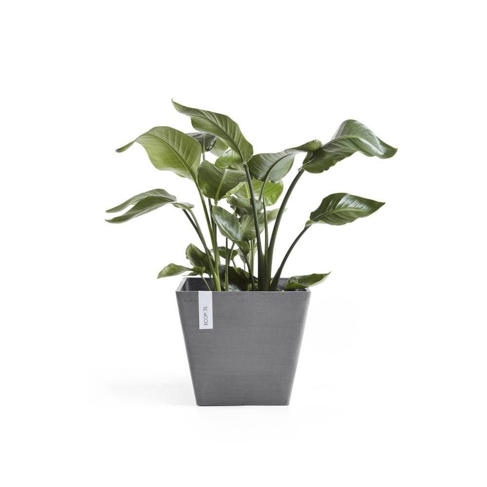 Ecopots - Pot Carré Rotterdam 30 Gris - 30 x 30 x H. 26 cm - 17 L ECOPOTS - Imagen 2
