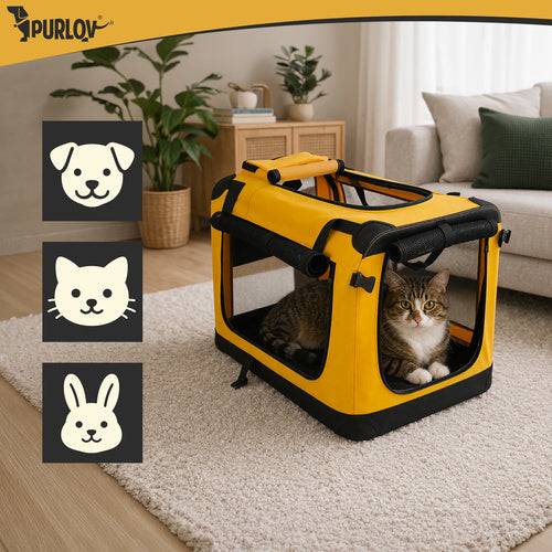 Sac de transport pliable Purlov pour chien et chat, 60 x 42 x 44 cm, supportant jusqu'à 25 kg. - Image 7
