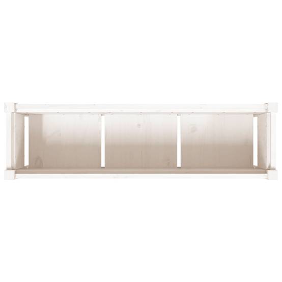 ComfortXL - Grande jardinière surélevée bois 110x31x70 cm potager terrasse Blanc – ComfortXL Outdoor Living - Image 8