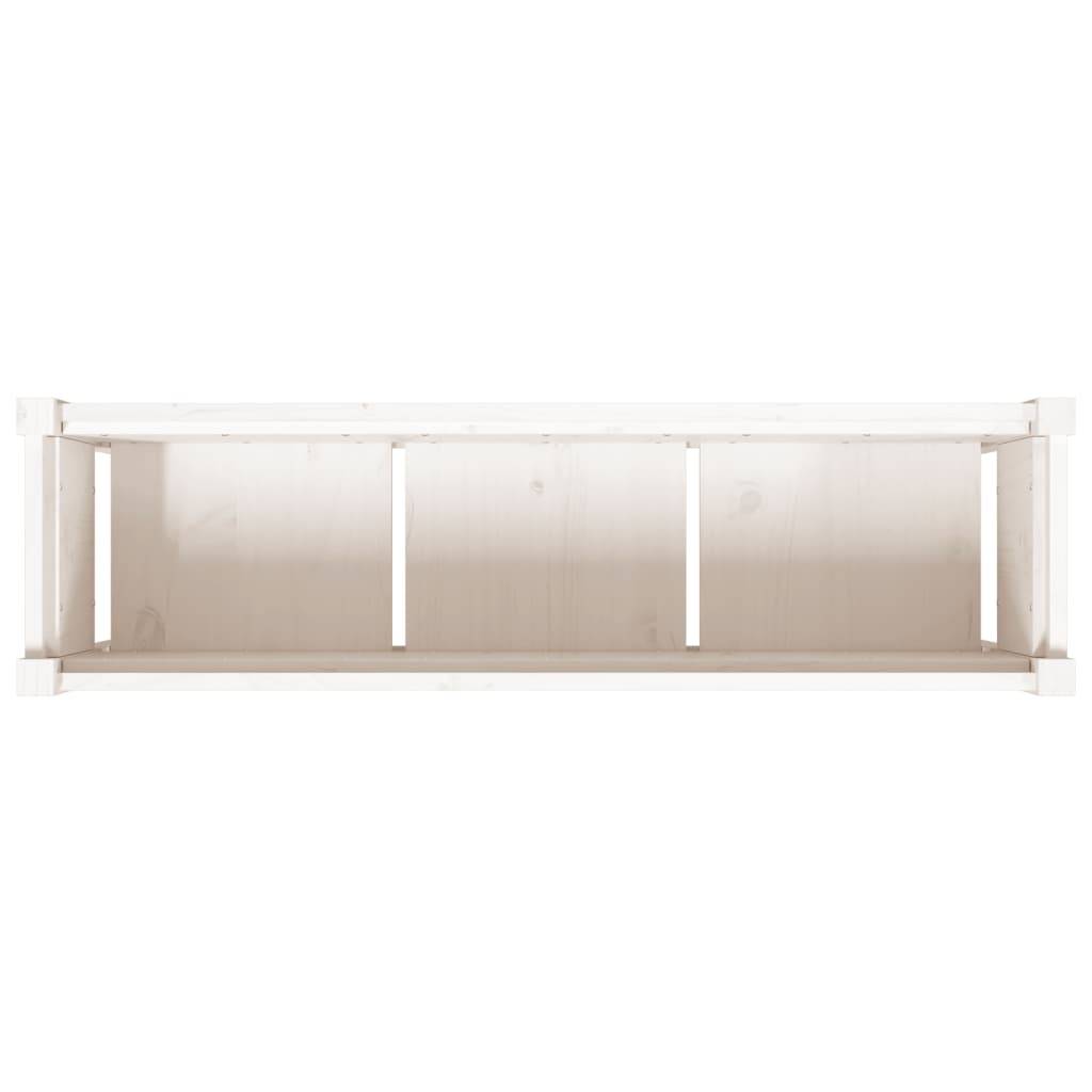 ComfortXL - Grande jardinière surélevée bois 110x31x70 cm potager terrasse Blanc – ComfortXL Outdoor Living - Image 8