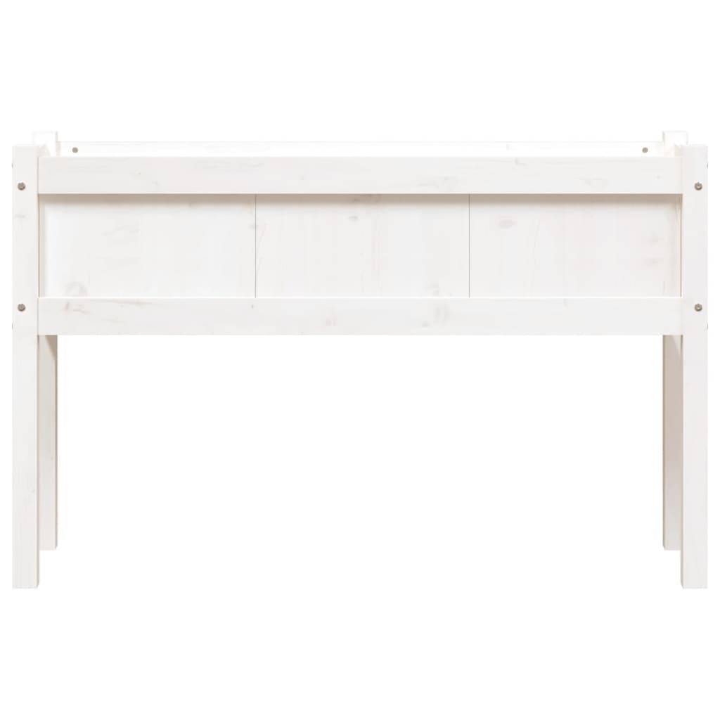 ComfortXL - Grande jardinière surélevée bois 110x31x70 cm potager terrasse Blanc – ComfortXL Outdoor Living - Image 5