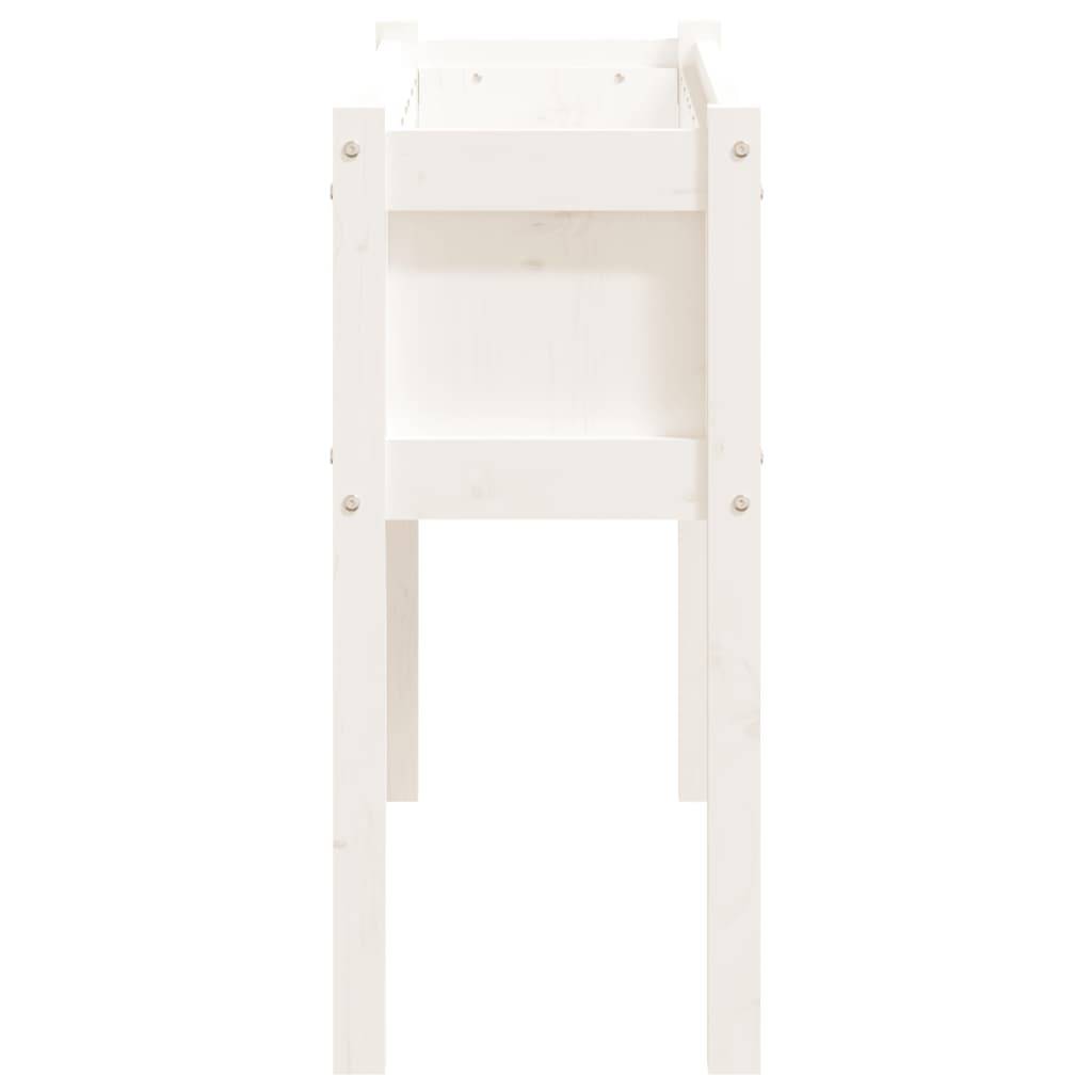 ComfortXL - Grande jardinière surélevée bois 110x31x70 cm potager terrasse Blanc – ComfortXL Outdoor Living - Image 6