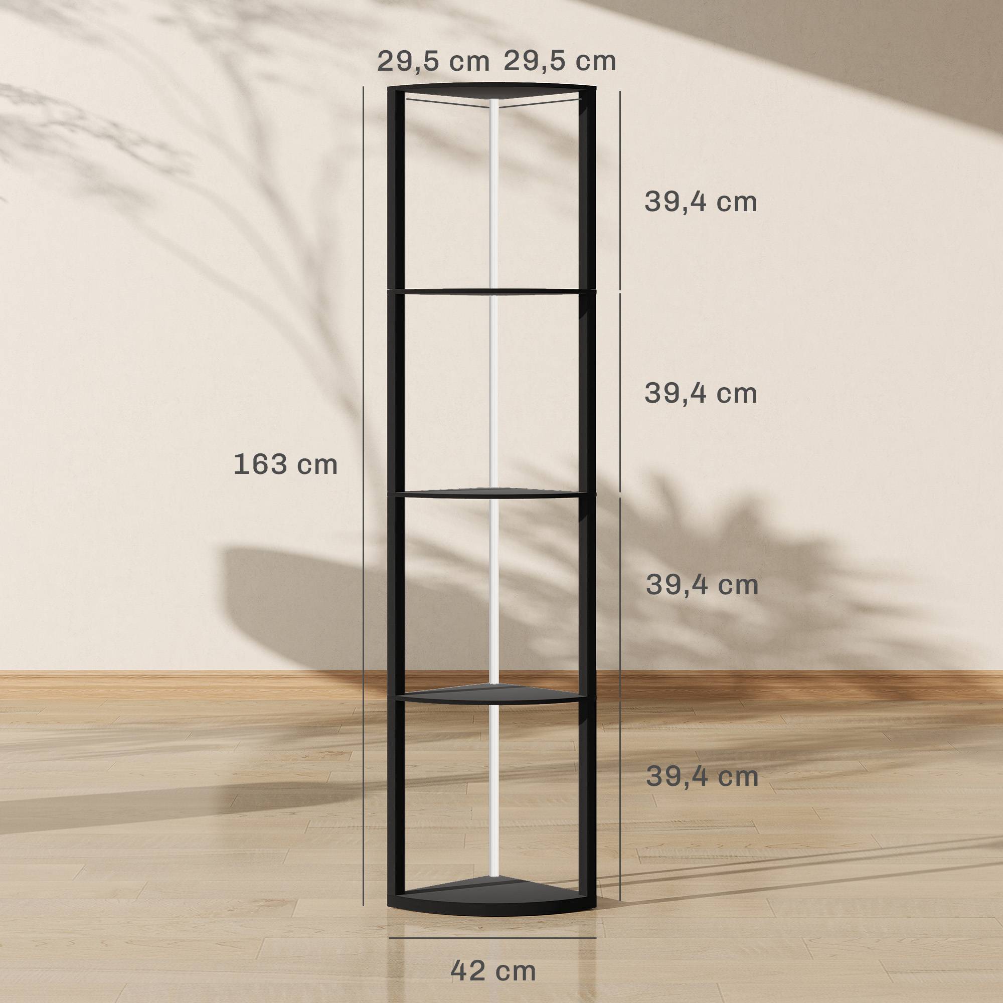 Lampadaire LED, intensité variable sur 5 niveaux, avec étagère, changement de couleur RGB, télécommande - Image 5