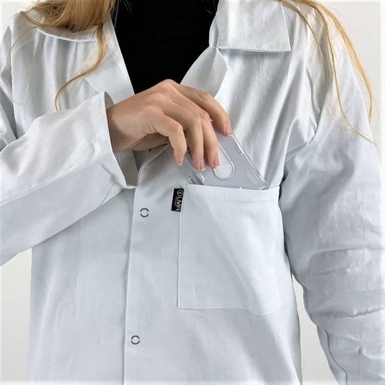 Blouse blanche chimie étudiant et lycéen Pigment LMA Blanc XS - Image 4