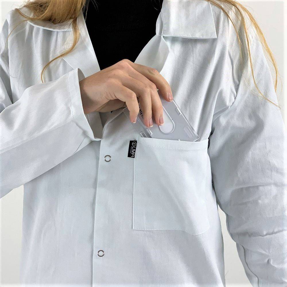 Blouse blanche chimie étudiant et lycéen Pigment LMA Blanc XS - Image 4