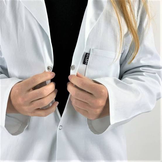 Blouse blanche chimie étudiant et lycéen Pigment LMA Blanc XS - Image 3