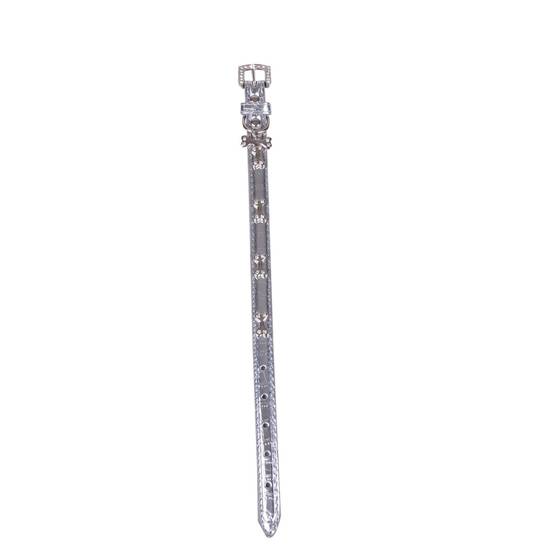 Sans Marque - Collier pour chien os en diamant Design - Taille L - Argent - Dogi