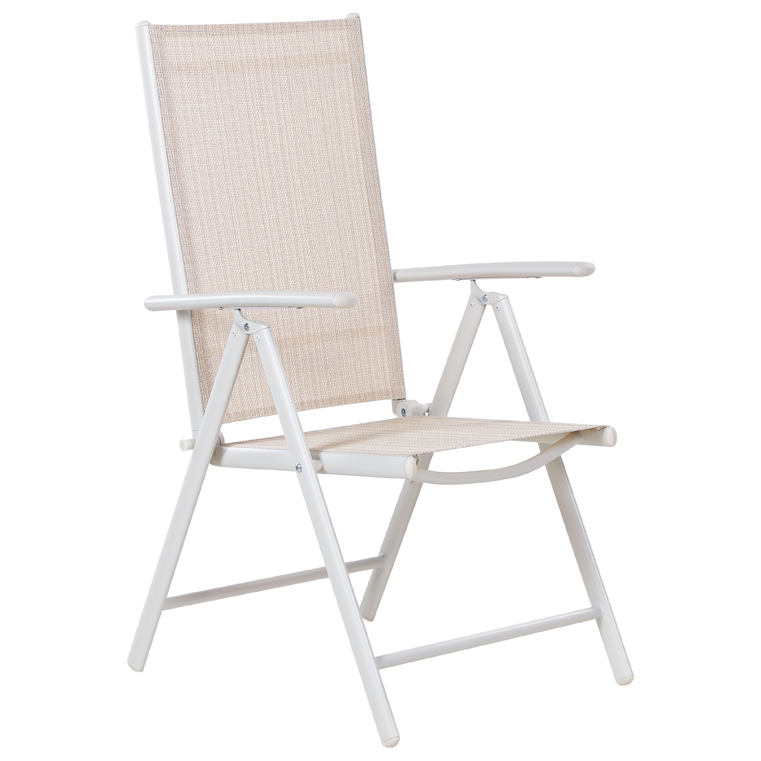 Beliani - Chaise de jardin Aluminium Beige CATANIA - Beliani - Imagen 5
