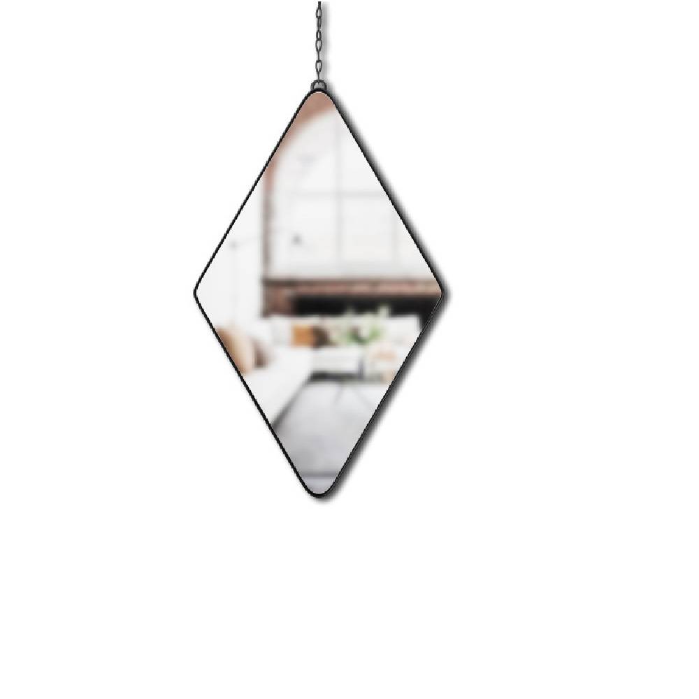 Umbra - Jeu de 3 miroirs suspendus métal noir Dima - Image 2