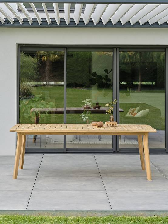 Table de jardin LISO - BOIS ACACIA - REMARQUABLE - Image 2
