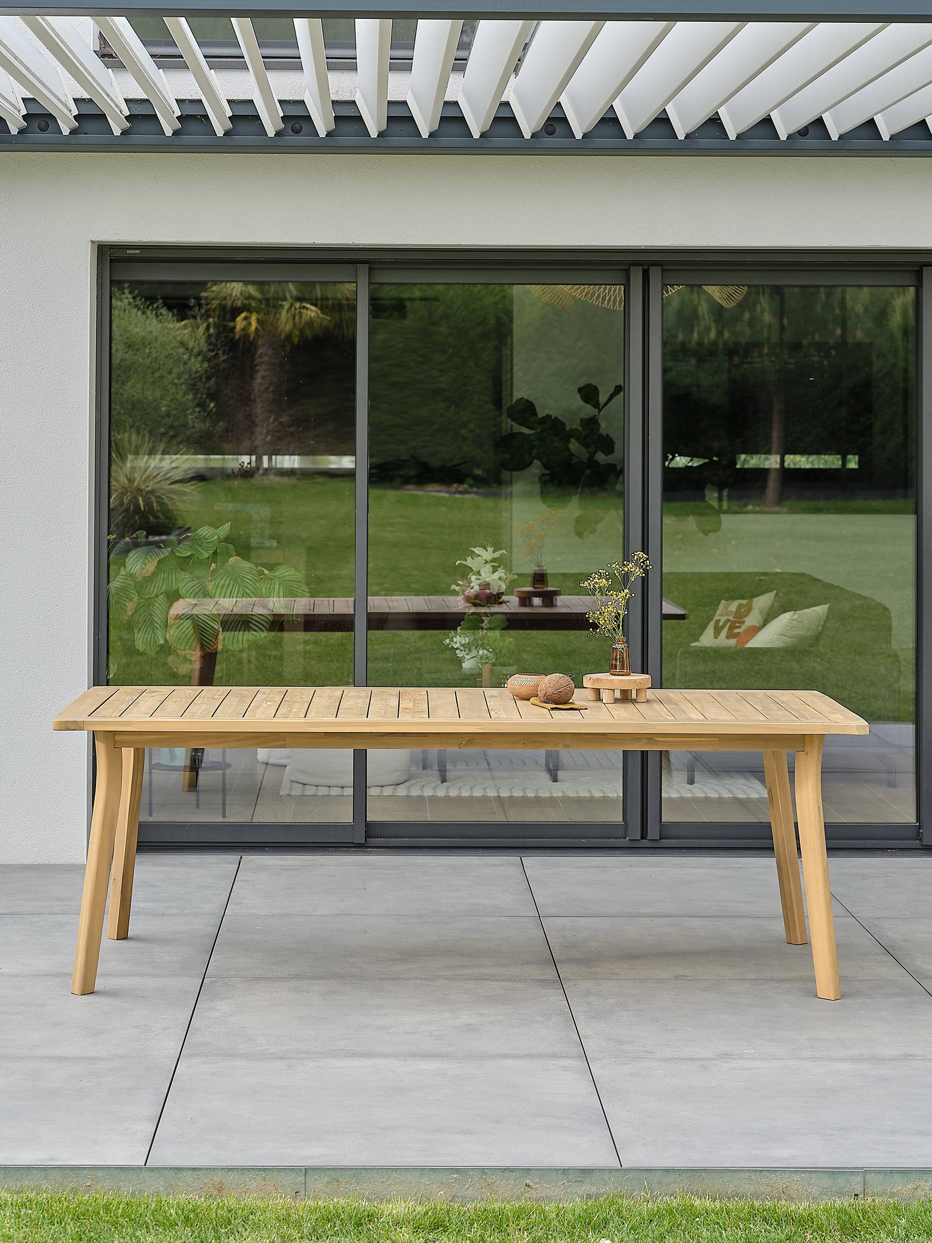 Table de jardin LISO - BOIS ACACIA - REMARQUABLE - Image 2