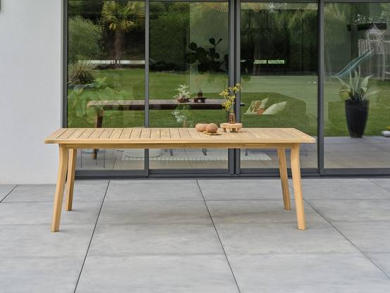 Table de jardin LISO - BOIS ACACIA - REMARQUABLE - Image 6