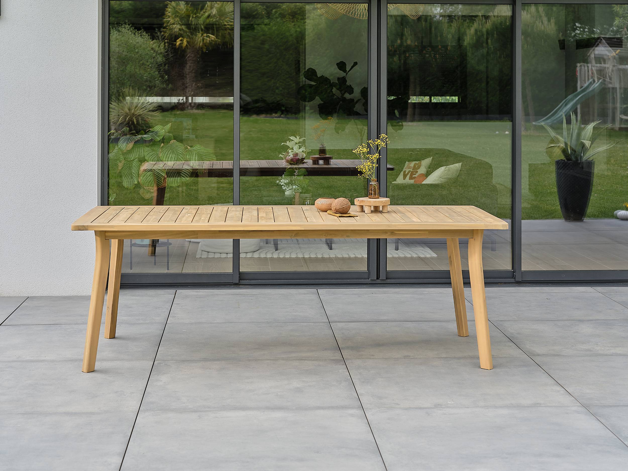 Table de jardin LISO - BOIS ACACIA - REMARQUABLE - Image 6