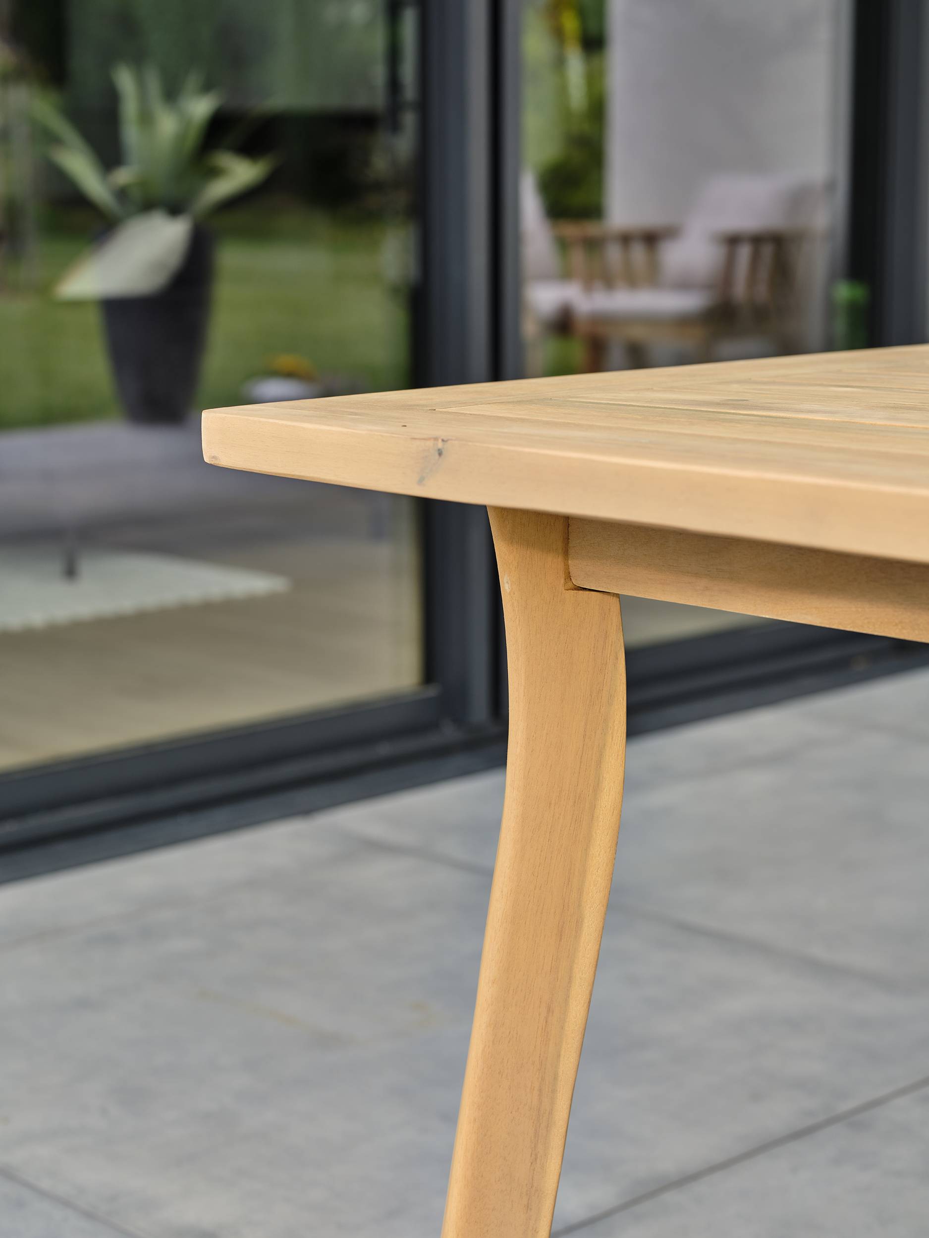 Table de jardin LISO - BOIS ACACIA - REMARQUABLE - Image 5
