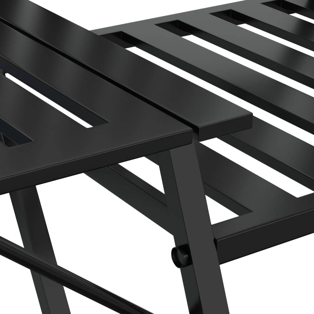 Maison Chic - Banc de jardin - Banc d'extérieur - Banquette 2 places 165 cm Noir Acier - Imagen 8