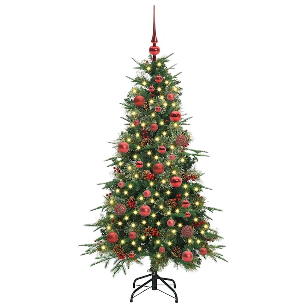 Sapin de Noël | Arbre de Noël Artificiel à Branches Articulées Vert 150 cm Maison Chic - Image 3