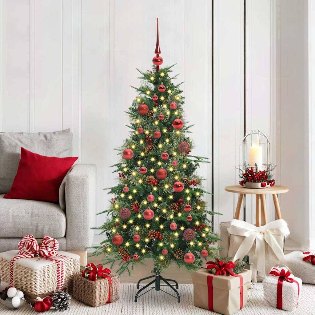 Sapin de Noël | Arbre de Noël Artificiel à Branches Articulées Vert 150 cm Maison Chic - Image 2