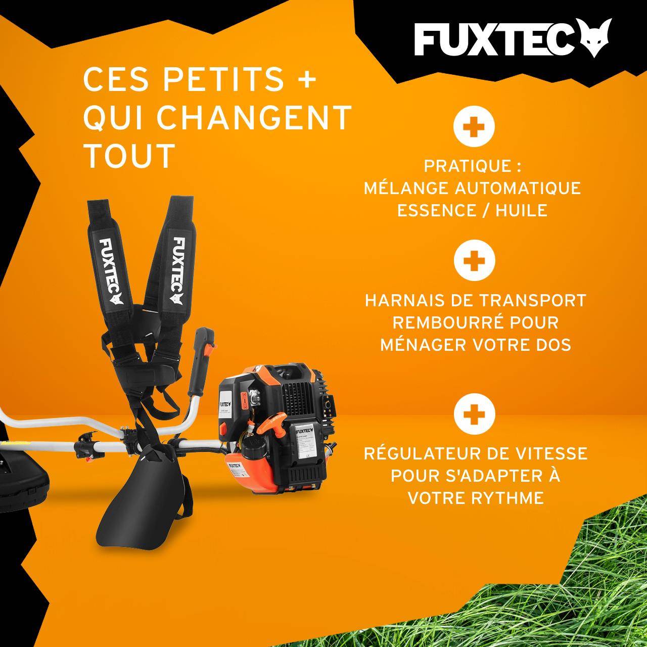 FUXTEC - Débroussailleuse thermique 4 temps - FUXTEC FX-4MS142 -  42,5cm3 1,7 CV - Image 4