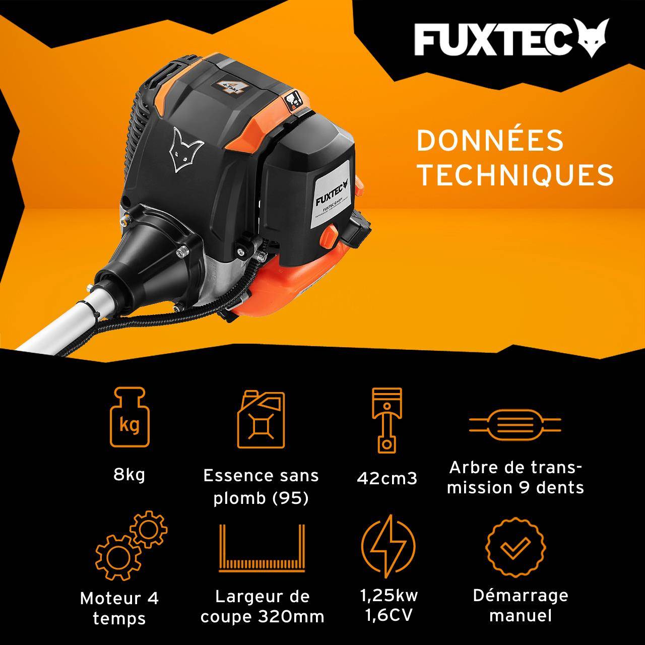 FUXTEC - Débroussailleuse thermique 4 temps - FUXTEC FX-4MS142 -  42,5cm3 1,7 CV - Image 3