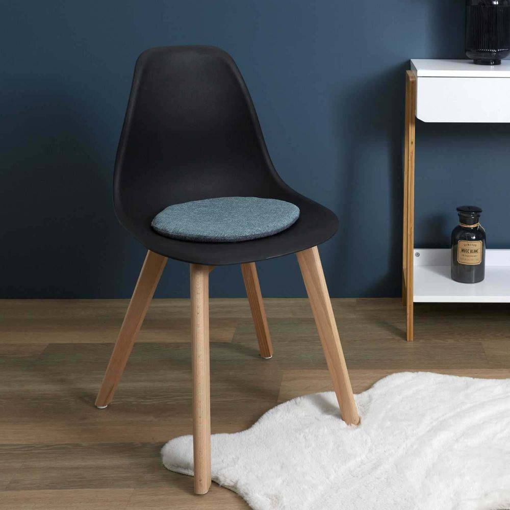The Home Deco Factory - Galettes de chaise en tissu 34 cm Home (Lot de 6) - Imagen 2