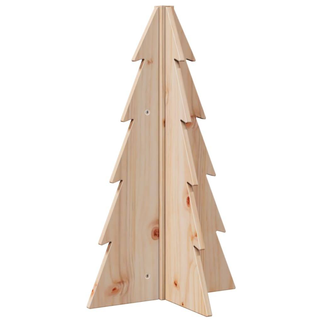 Sapin de Noël en Bois Naturel Pin Brut Décoration DIY Intérieur 69,5 cm – ComfortXL Outdoor Living - Image 5