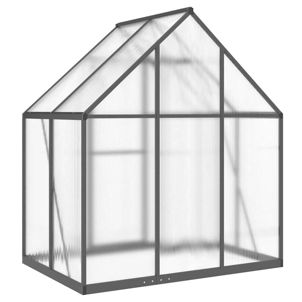 ComfortXL - Serre de Jardin Polycarbonate Aluminium Protection Hivernage 1,93m² Anthracite - ComfortXL Outdoor Living - Image 5
