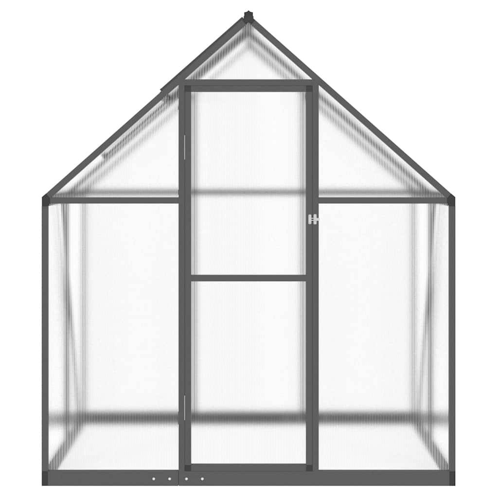 ComfortXL - Serre de Jardin Polycarbonate Aluminium Protection Hivernage 1,93m² Anthracite - ComfortXL Outdoor Living - Image 3