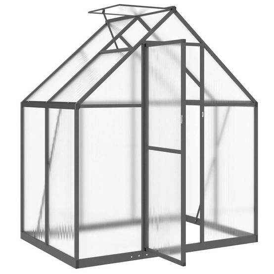 ComfortXL - Serre de Jardin Polycarbonate Aluminium Protection Hivernage 1,93m² Anthracite - ComfortXL Outdoor Living - Image 6