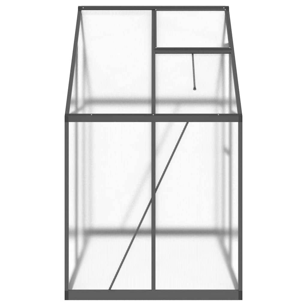 ComfortXL - Serre de Jardin Polycarbonate Aluminium Protection Hivernage 1,93m² Anthracite - ComfortXL Outdoor Living - Image 4