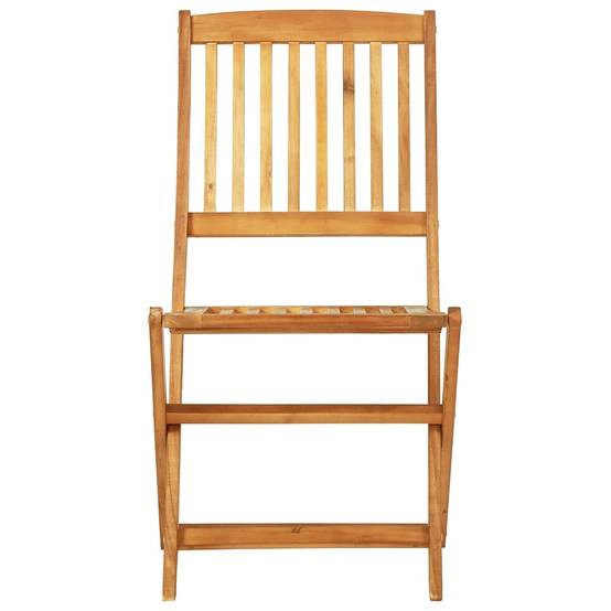 Maison Chic - Ensemble de 3 pcs table de jardin et chaises pliable - mobilier de jardin bois d'acacia massif-JU2856 - Image 6