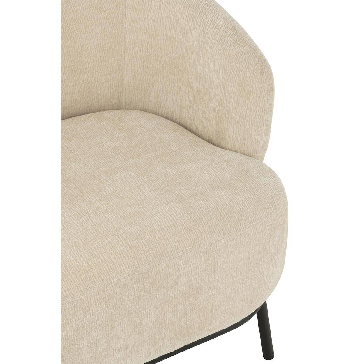 J-Line - Fauteuil Lounge "Mars" 84cm Beige - Image 7
