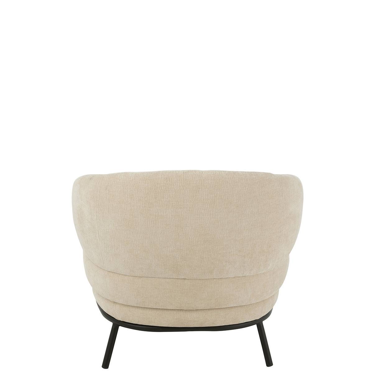 J-Line - Fauteuil Lounge "Mars" 84cm Beige - Image 4