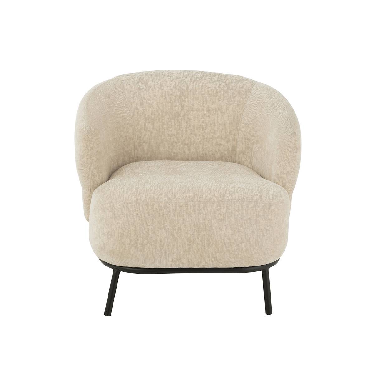 J-Line - Fauteuil Lounge "Mars" 84cm Beige - Image 2