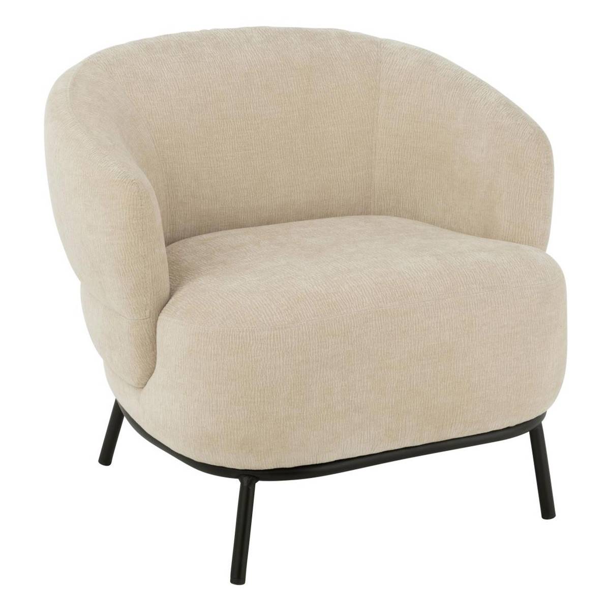 J-Line - Fauteuil Lounge "Mars" 84cm Beige - Image 1