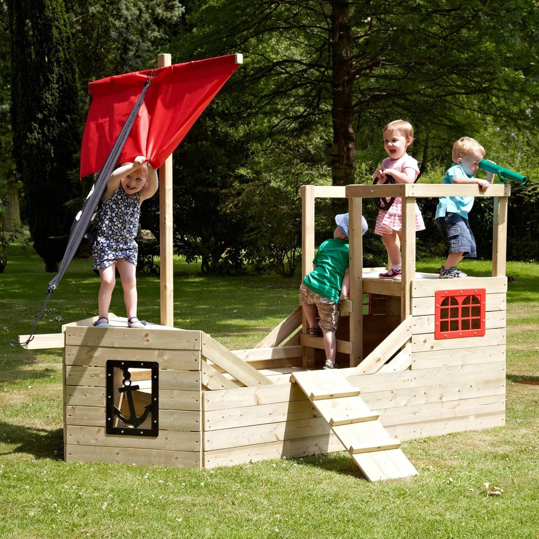 Tp Toys - Cabane enfant bateau pirate en bois FSC® GALLEON - Image 1