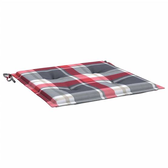 Lot de 6 Coussins de chaise de jardin carreaux rouges 40x40x3cm P142 - Image 5