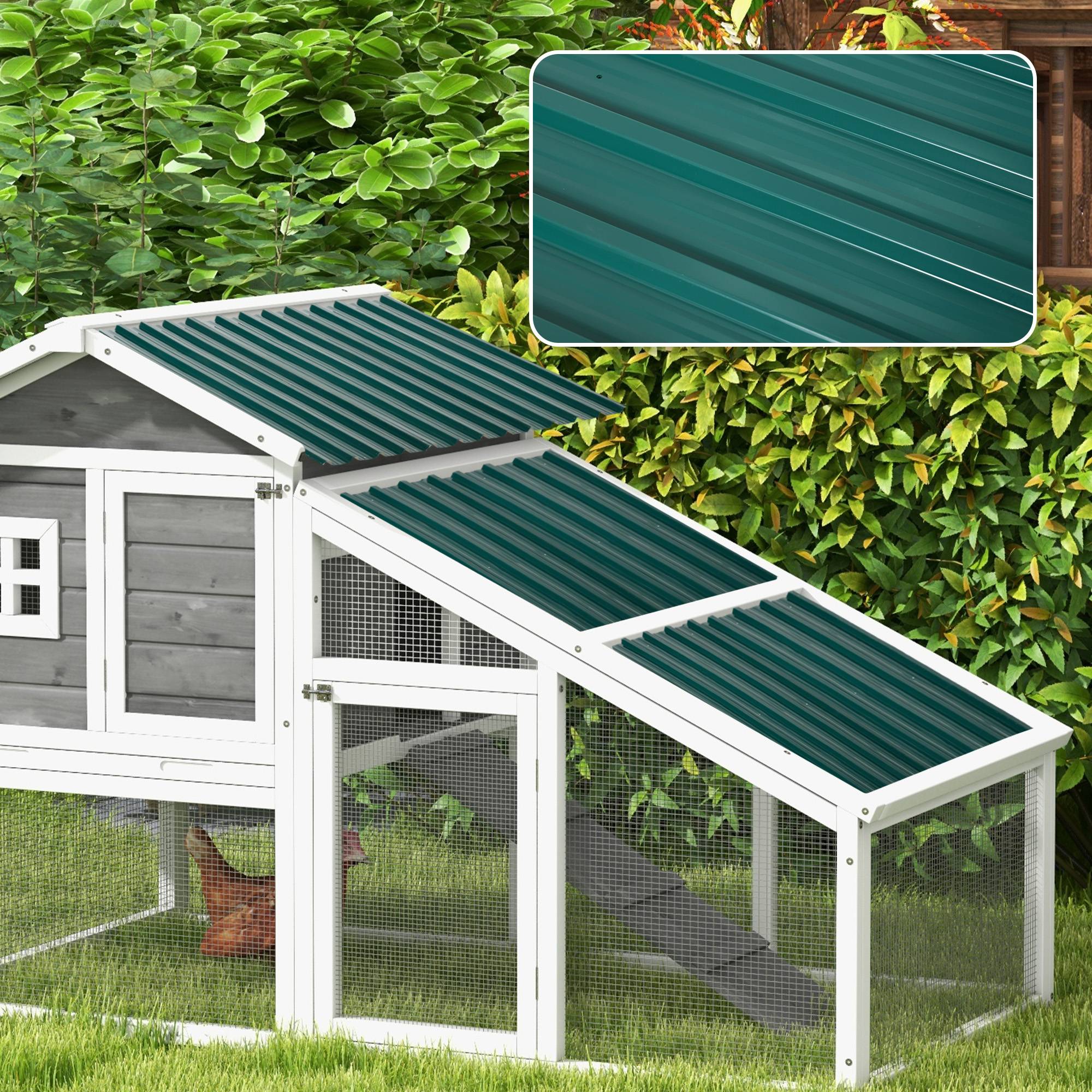 Ensemble de 12 panneaux de toiture en acier galvanisé de 7 m² pour abri de jardin, 129 x 45 cm, vert. - Image 4