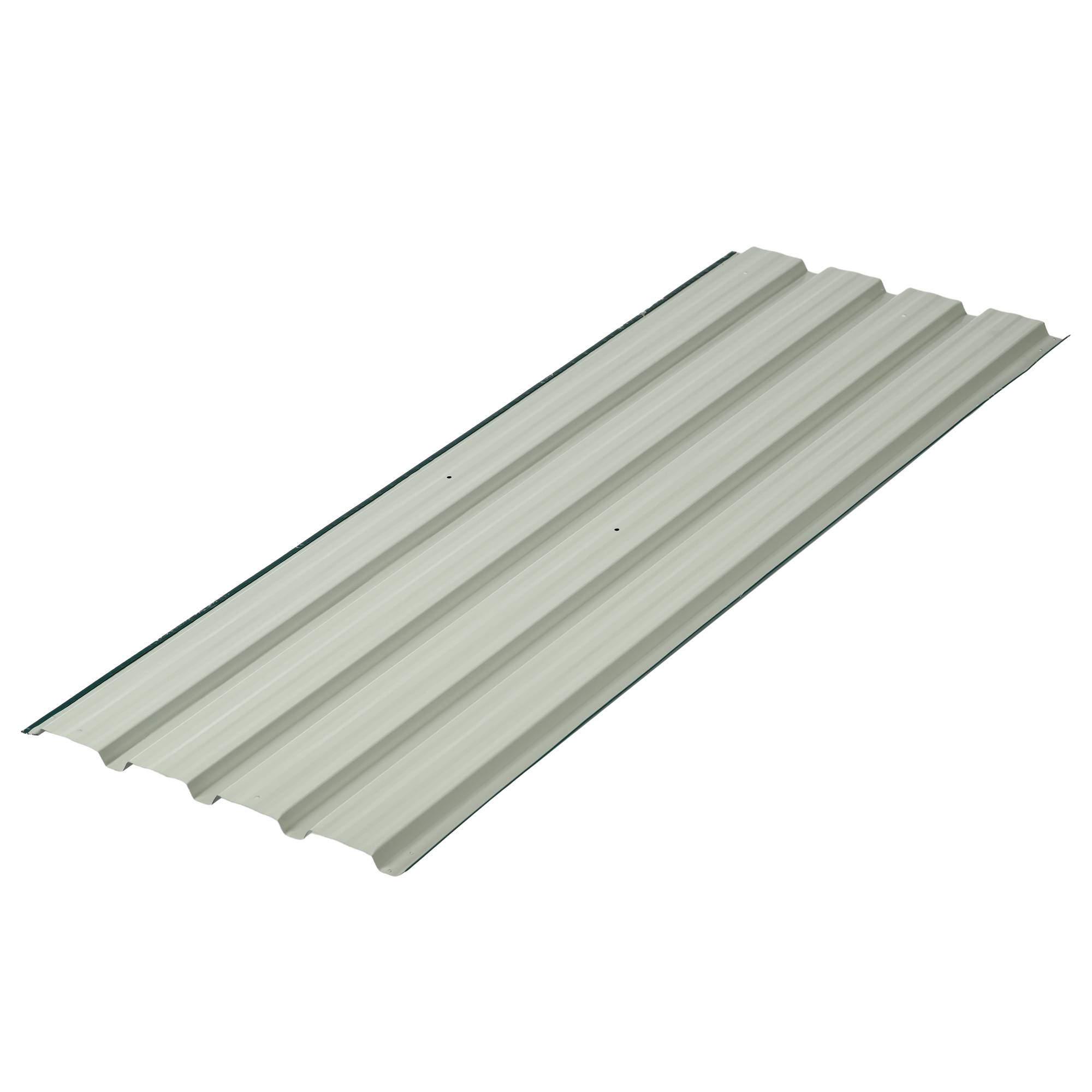 Ensemble de 12 panneaux de toiture en acier galvanisé de 7 m² pour abri de jardin, 129 x 45 cm, vert. - Image 9