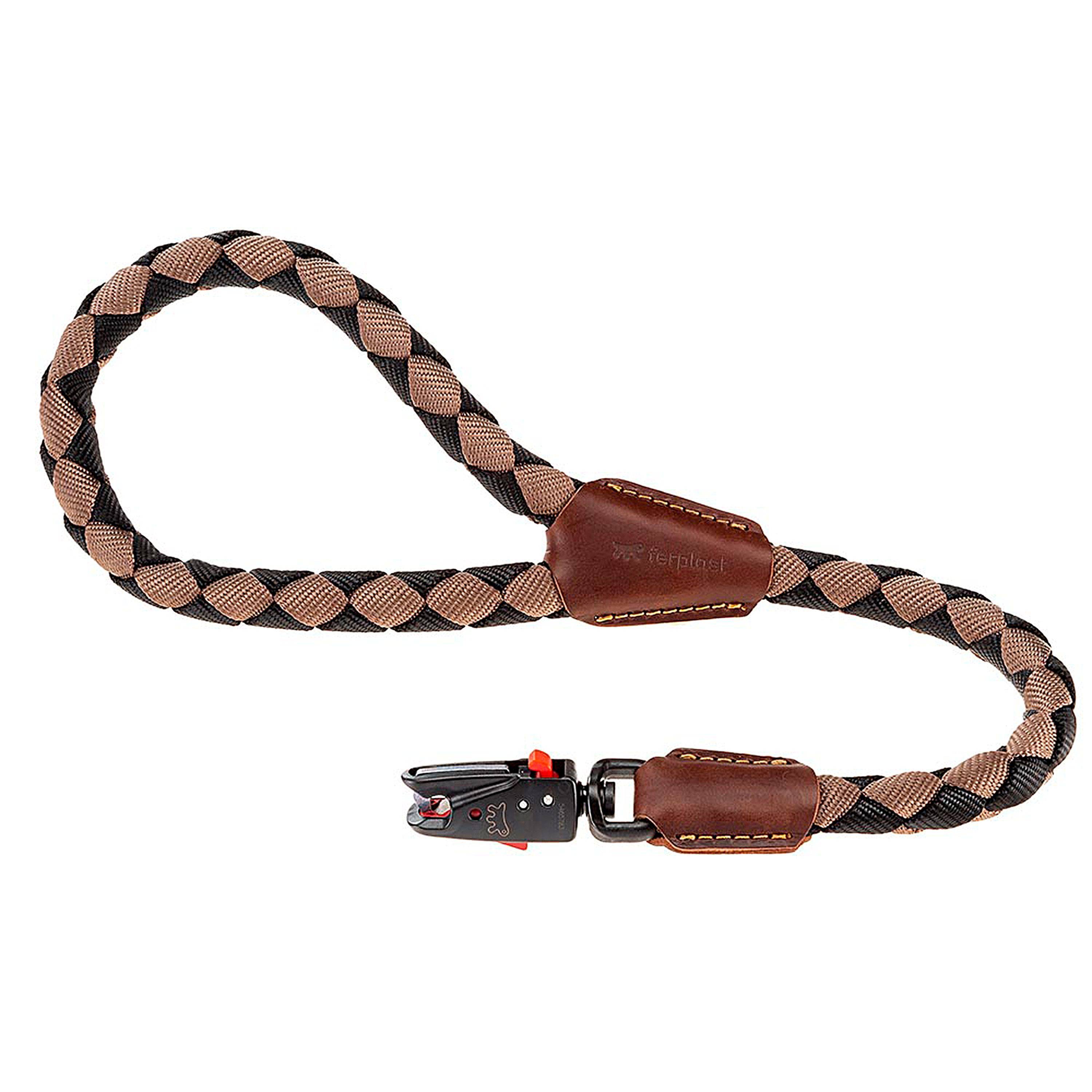 Ferplast - Laisse Courte pour Chiens en Nylon tressé TWIST MATIC GM12/60, avec Mousqueton Magnétique Automatique - Imagen 1